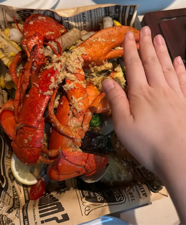 新奧爾良海鮮盤(二人餐,牛油蒜味,含波士頓龍蝦)