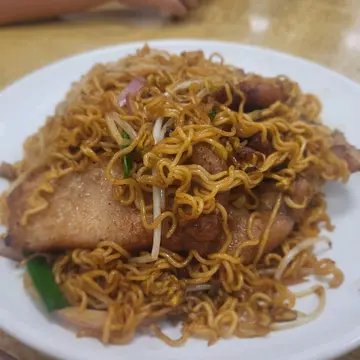 豬扒乾炒公仔麵