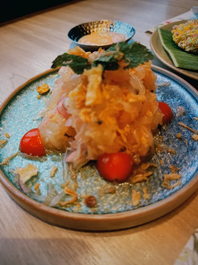 櫻花蝦柚子沙律