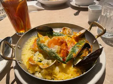 Baked  seafood  rice  dinner 🥘 set