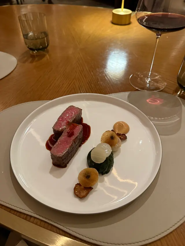 Wagyu • Braised Rib Cap & Oxtail • Swiss Chard •Girolle • Home-made Beer Vinegar 