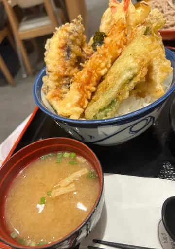 海之味天丼+面豉汤👍🏻