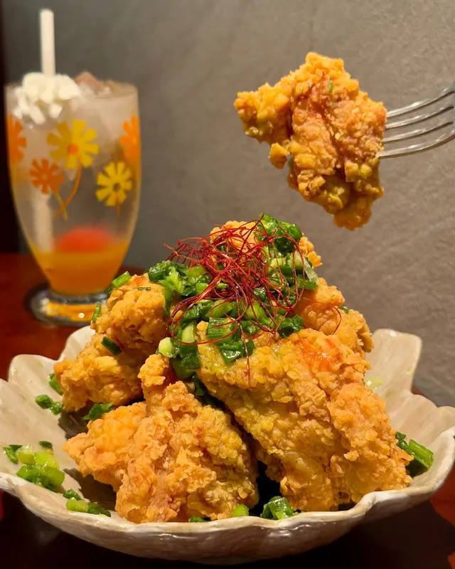 蔥油香菜唐揚炸雞