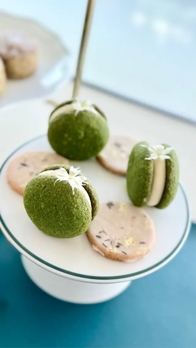 柚子抹茶脆餅、百里香檸檬曲奇