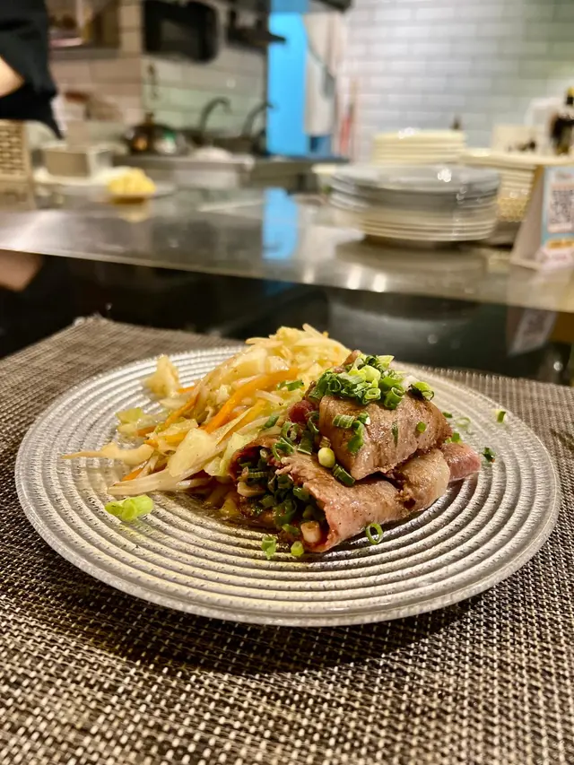 鹿兒島和牛薄切配牛油炒菜