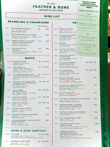 drink  menu