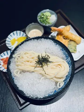 冰镇竹盘乌冬配天妇罗拼盘套餐