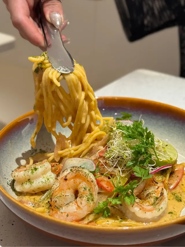 冬蔭大蝦意大利麵