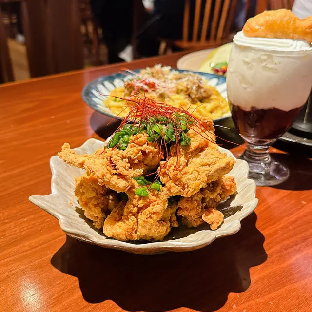 蔥油香菜唐揚炸雞
