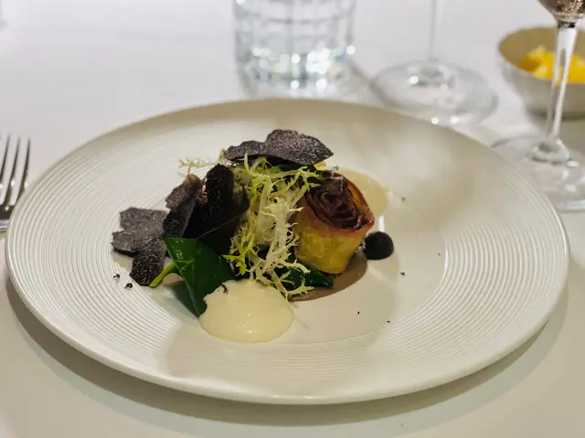 Fleischnacka aux Champignons | Rolled Girella Pasta | Wild Mushrooms | Spinach | Comté-Époisses Emulsion