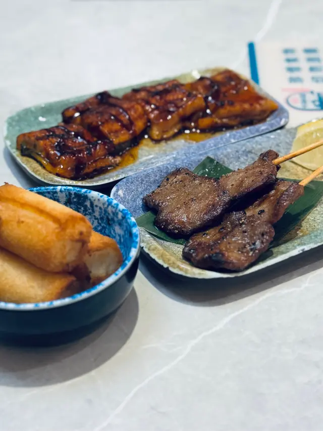 脆皮鮮奶卷|鹽燒牛舌|蒲燒鰻魚