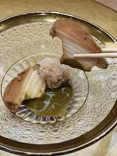 磯煮鮑魚伴肝醬