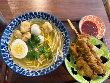 参峇酱马来汤面鸡串