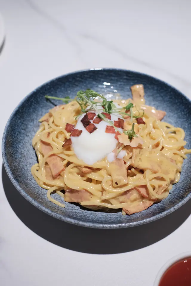 溫泉蛋卡邦尼意大利粉