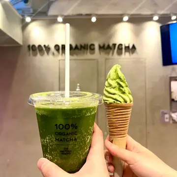 抹茶梳打+抹茶软雪糕