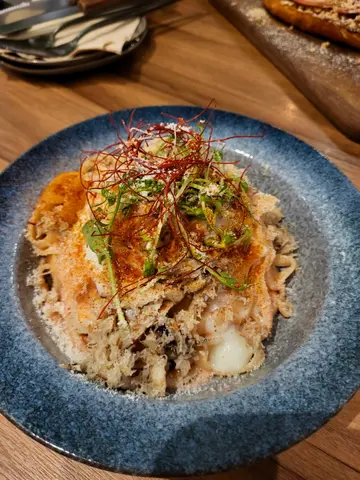 蟹肉煙三魚明太子闊麵