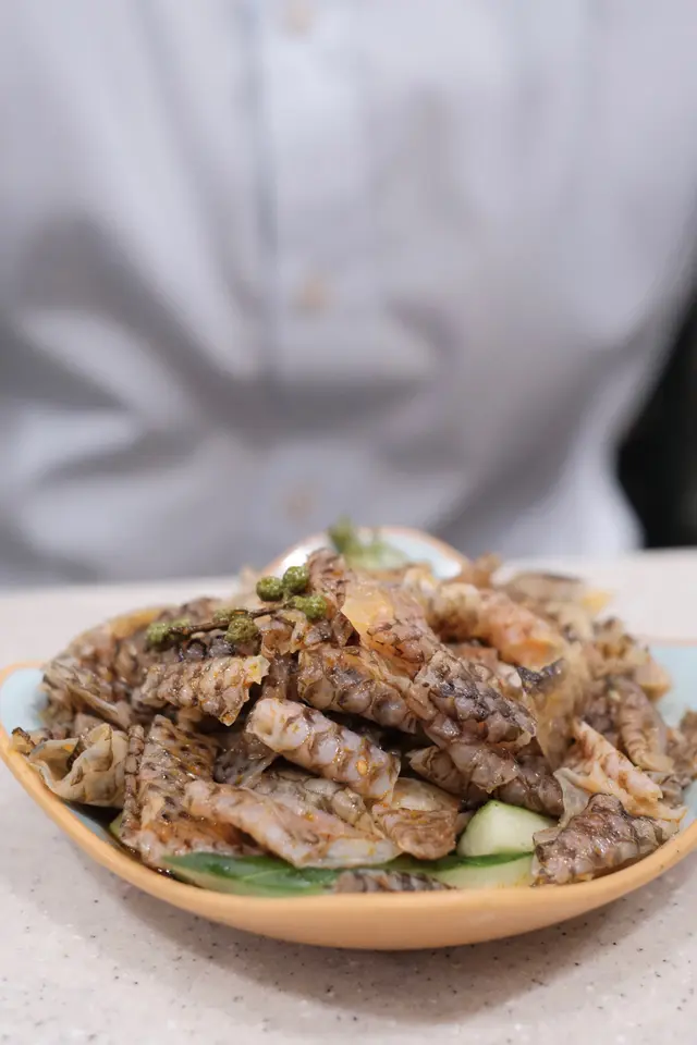 涼拌麻辣魚皮