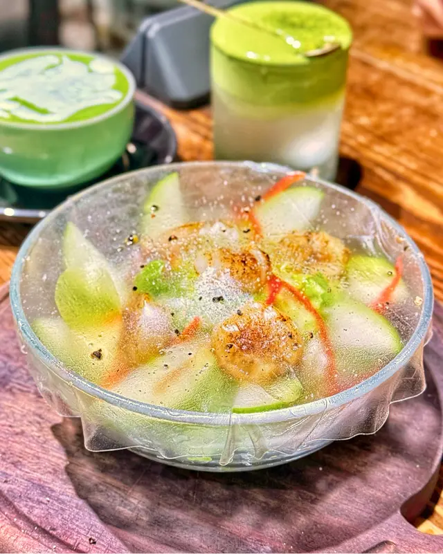 煙熏炙燒帶子蘋果沙律