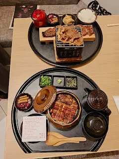 菊川鳗三吃, 鳗烧和牛御膳