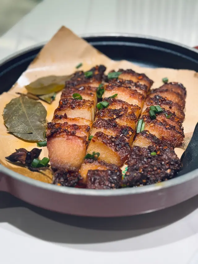 綠茶蔥香烤豬頸肉