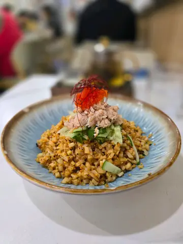 Crab Meat and Cod Roe Cauliflower Rice