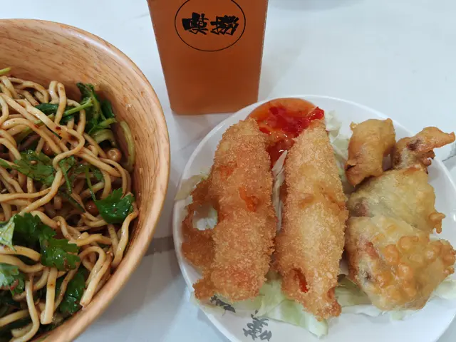 涼拌麵+紅薯粉