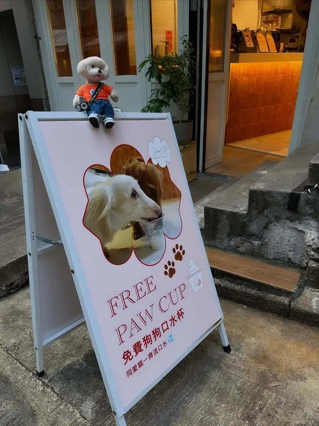 帶寵寵行街經過可以幫佢補水，真貼心 💕