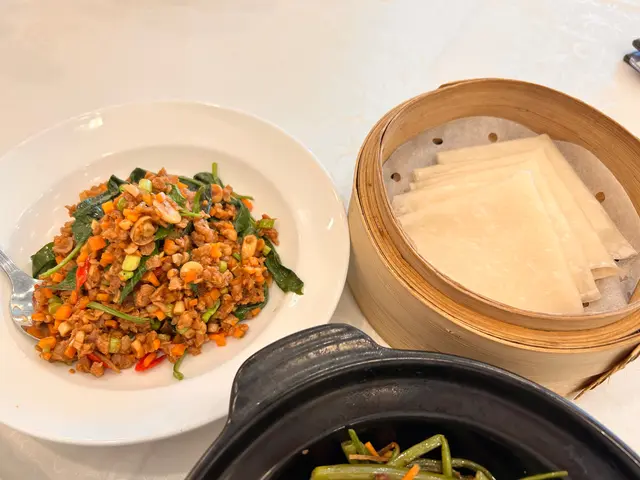 雜菌素碎肉炒金不換配薄餅