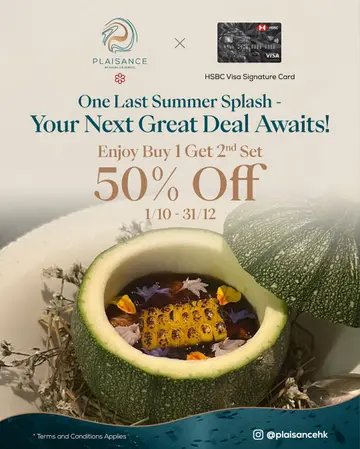HSBC Visa Signature 2nd Set 50% discount 😍😍😍 new season promotion with great deal 
Really nice Deal LS