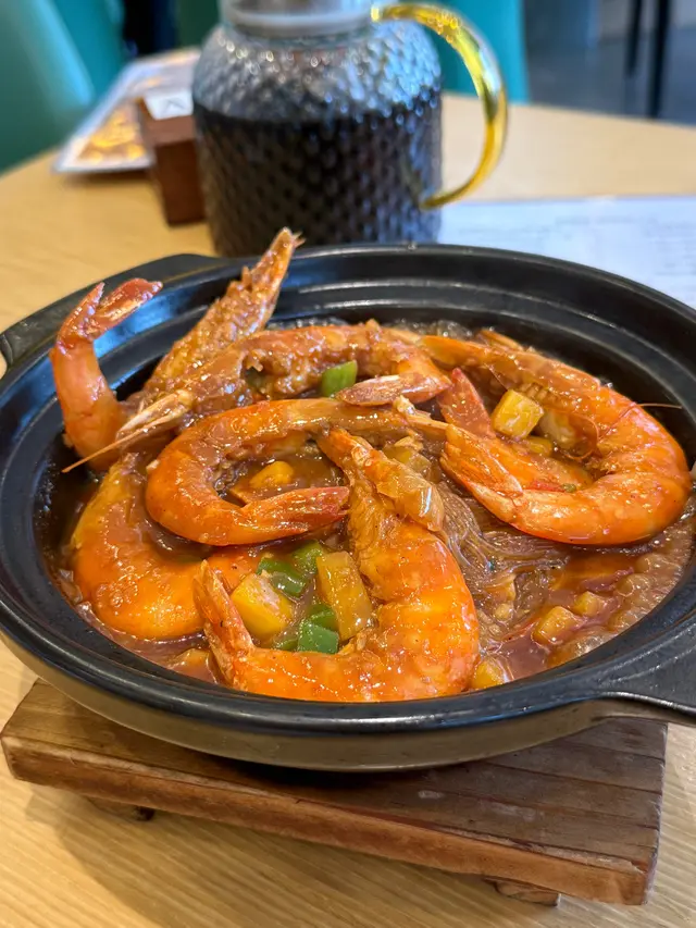 鮮蝦粉絲煲