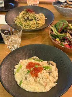 三文魚籽醬油漬蟹肉意大利飯