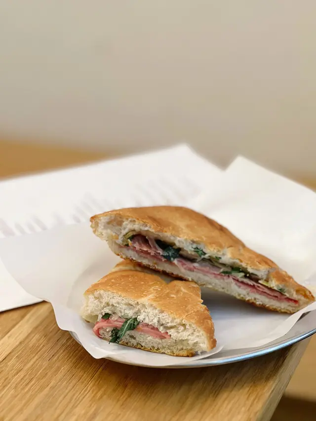 Mortadella, Salami, Prosciutto, Artichoke Foccacia 