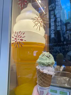 开心果控必食雪糕！
雪糕香滑，每啖都食到开心果粒粒
口感非常丰富💚开心果味满满🥰

店内更有多款坚果制雪糕，
坚果迷必食既一间雪糕店！

唯一可惜系冇得坐喺店内慢慢叹慢慢食
不过冇办法啦，香港寸金尺土！
系旺角扫街必须要买黎食之一既美食🤭

#开心果雪糕 #开心果关注组 