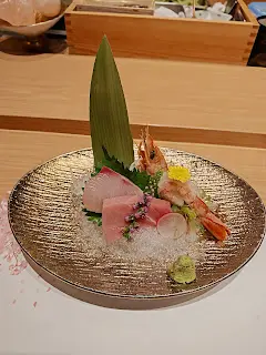 鰤魚．牡丹蝦．拖羅刺身