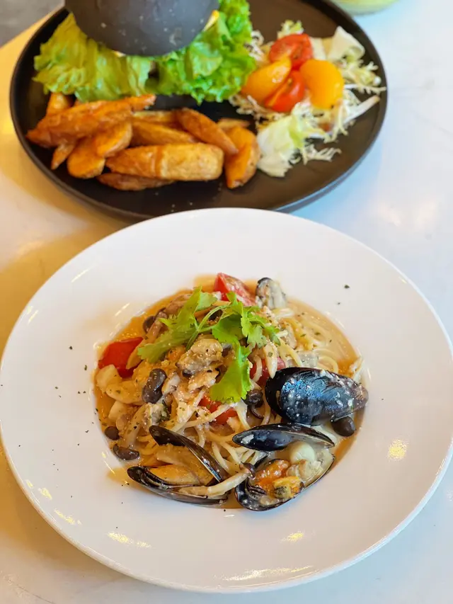 日本明太子海鮮忌廉意粉