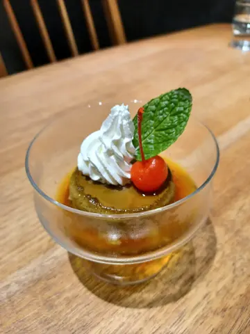自家製焦糖焙茶布甸