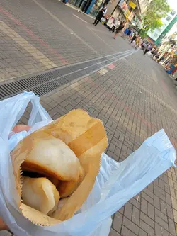 往大埔墟小公園用餐的路上