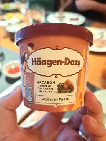 Haagen-Dazs Ice Cream: Macaron Double Chocolate Ganache