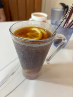 热柠檬茶