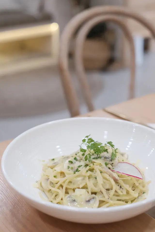 薑蔥蟹肉奶油意大利麵