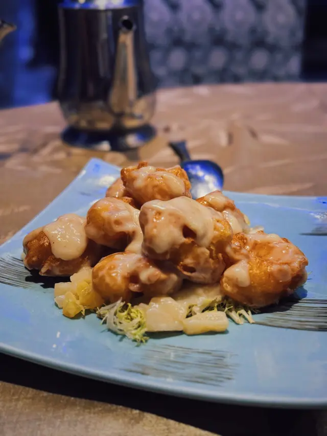 蝦球炸到外脆內嫩但唔油膩 蝦肉大隻飽滿 鮮甜彈牙🍤
搭配芥末醬 酸甜帶辛辣 適合鐘意濃郁風味既大家~