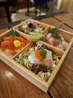 煙燻刺身4點