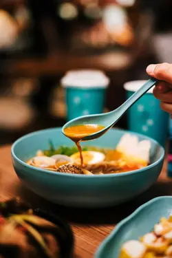 濃蝦湯