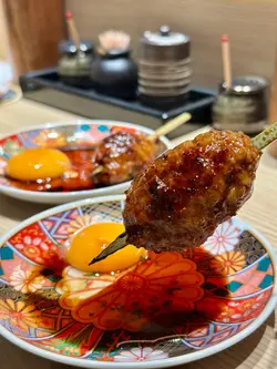 手打鸡肉丸串 