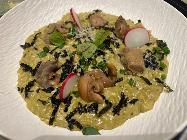 鮑魚乾醬海螺意大利飯