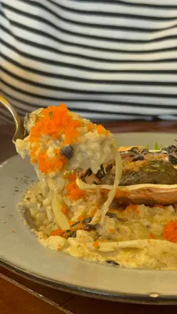 蟹盖蟹膏蟹肉意大利饭