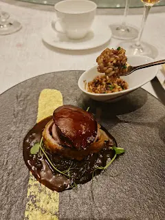 黑虎掌鴨卷伴乾燒鮑魚