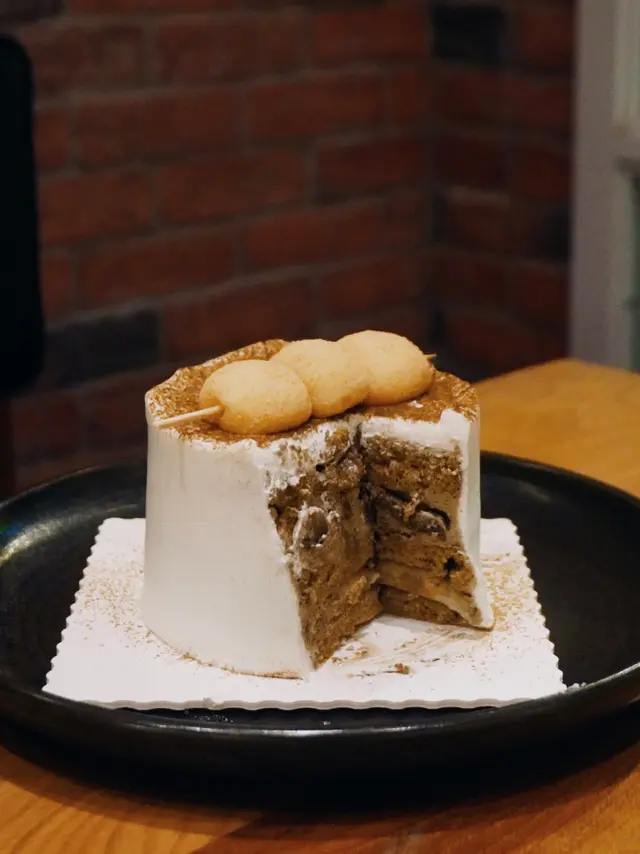 小山園焙茶麻糬戚風蛋糕