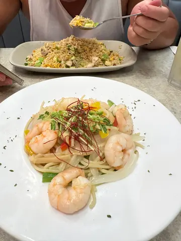 香蒜橄榄油大虾意粉
