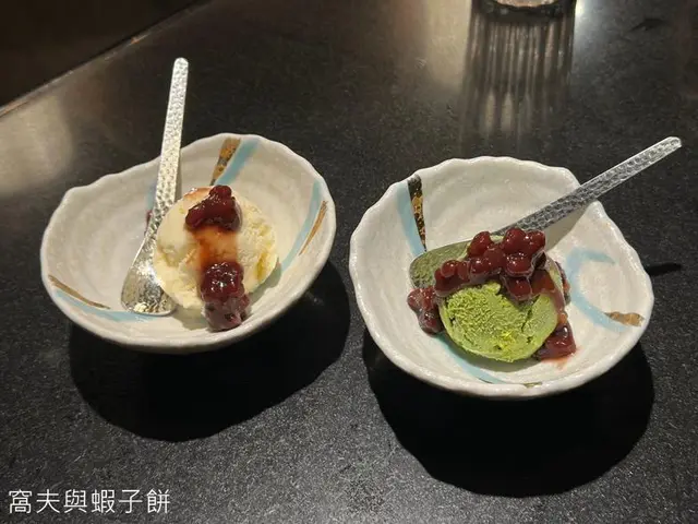 雪糕配北海道十勝紅豆醬